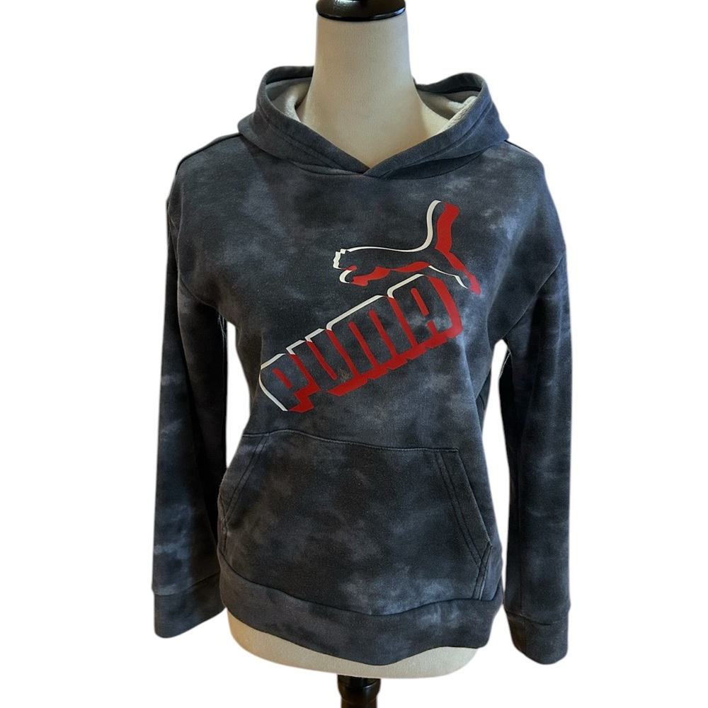 Puma hoodie boy. Size: M ( 10 - 12). Grey